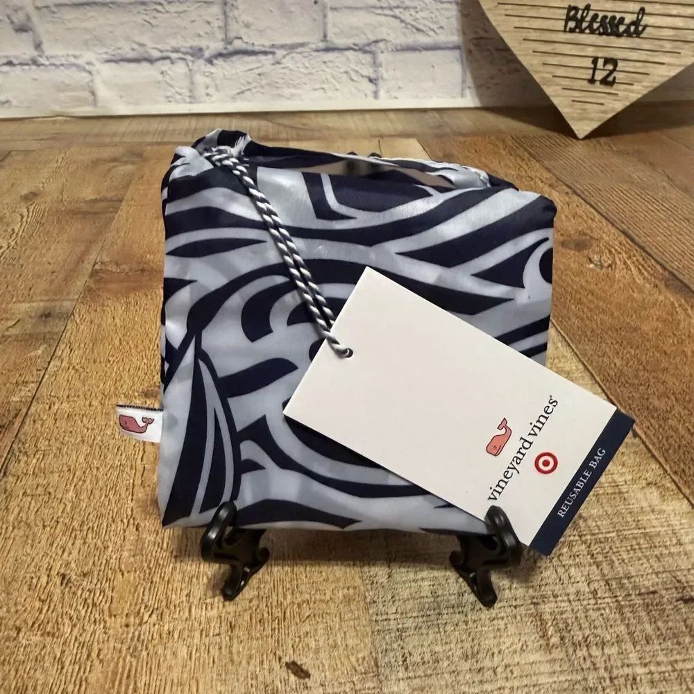Vineyard Vines Blue Splash Eco Shopping Tote Bag nwt